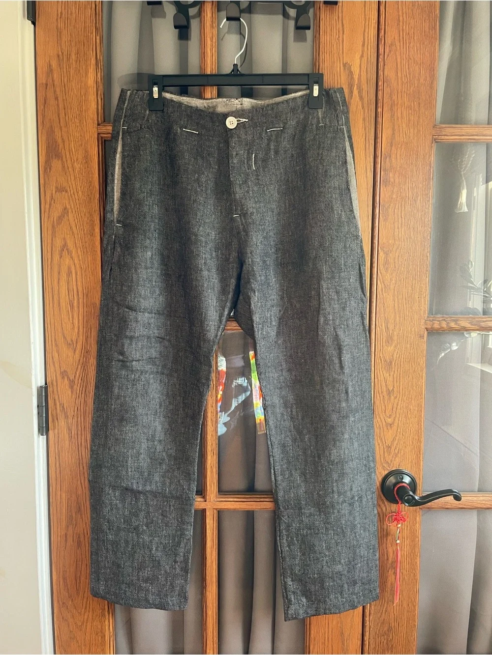 Transit Linen Pants in Heathered Gray